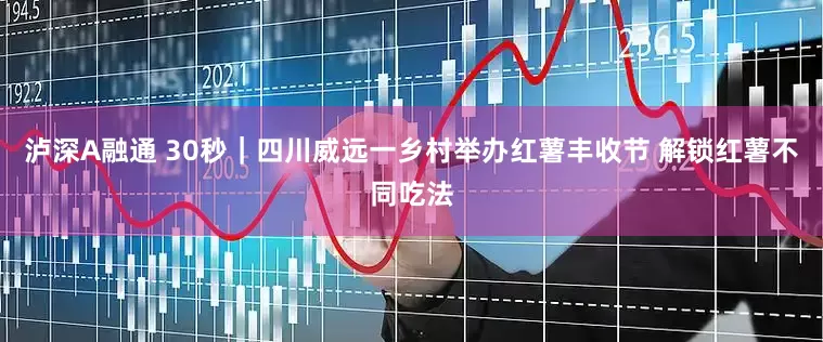 泸深A融通 30秒｜四川威远一乡村举办红薯丰收节 解锁红薯不同吃法